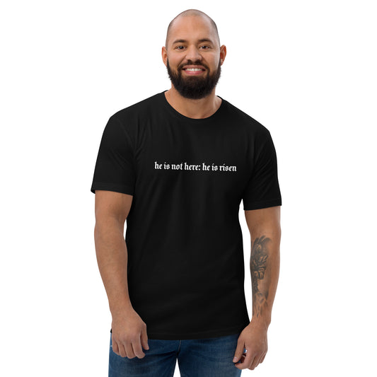 He's Not Here Short Sleeve T-shirt