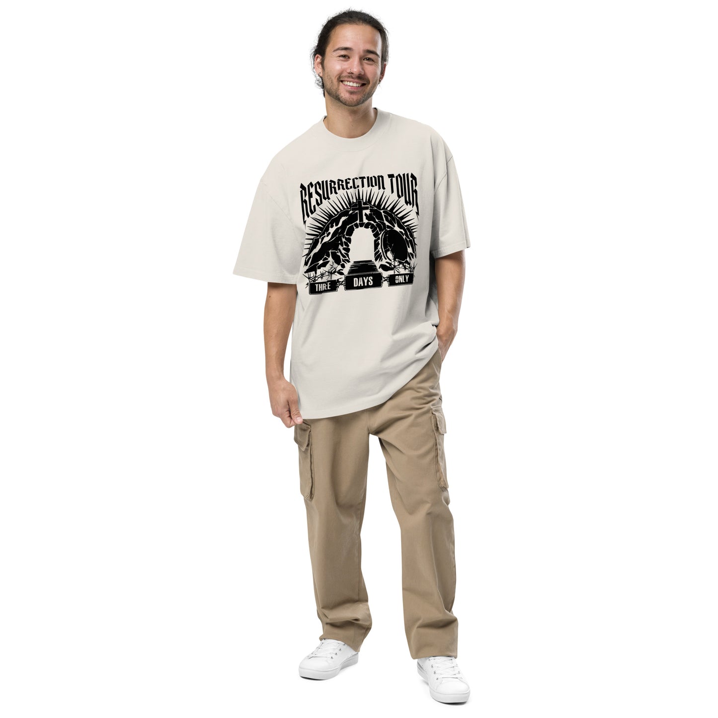 Resurrection Tour Oversized faded t-shirt