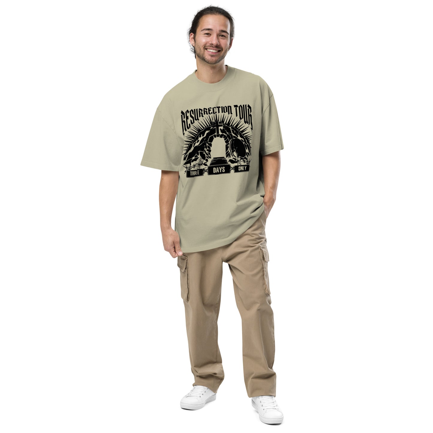 Resurrection Tour Oversized faded t-shirt